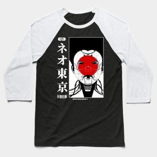 Cyberpunk Geisha Baseball T-Shirt